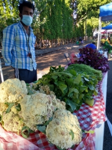 Farmers market table